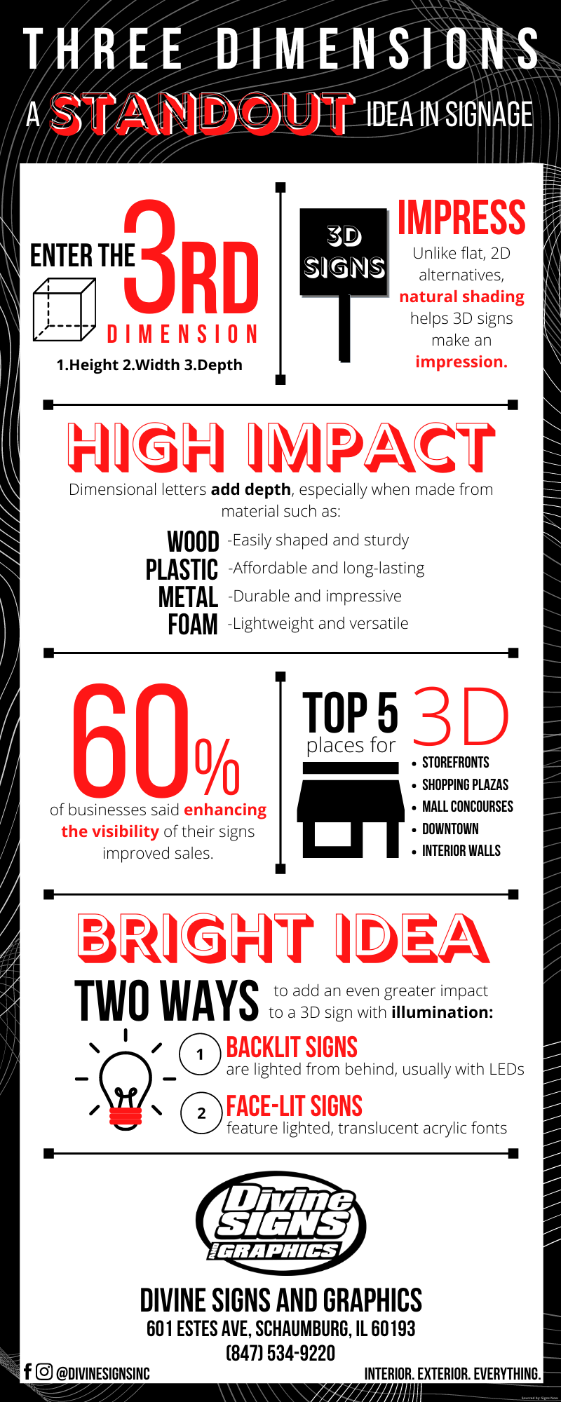 Three Dimensions A Standout Idea In Signage Sign Blog